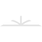 Ekena Millwork Richland Architectural Grade PVC Gable Bracket, 108"W x 27"H x 2"D x 4"F, 6/12 Pitch GBP108X27X0204RIC00 - alternate 4